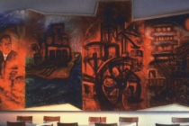 Oil pinting on wood - Hans Lang Firm - Innbruck 1967